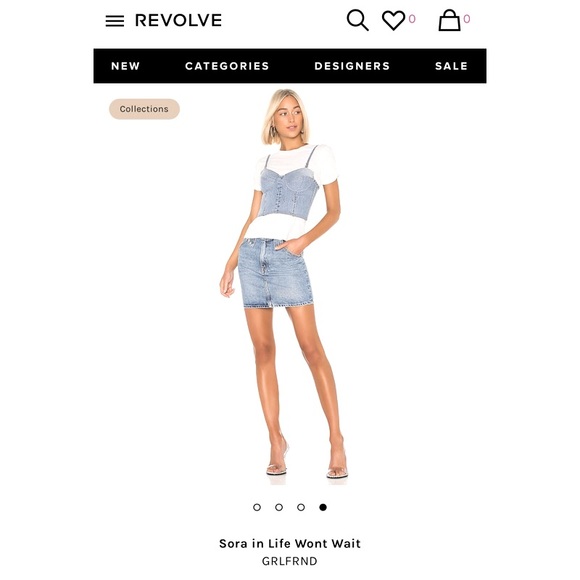 GRLFRND Sora Denim Skirt - Picture 6 of 6